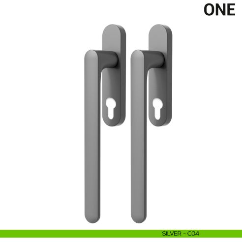 Maniglione per alzante scorrevole One Colombo Design accoppiato Mood Collection silver