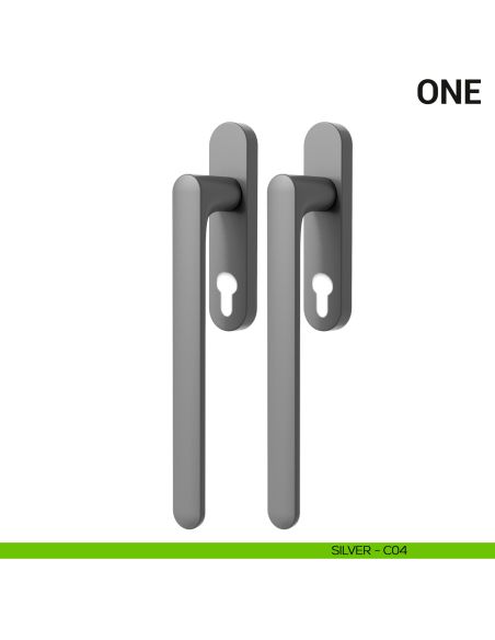 Maniglione per alzante scorrevole One Colombo Design accoppiato Mood Collection silver