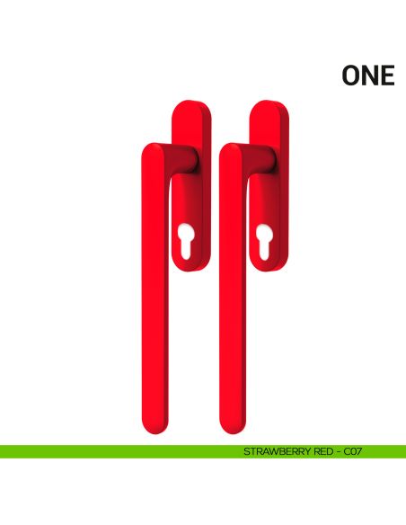 Maniglione per alzante scorrevole One Colombo Design accoppiato Mood Collection strawberry red