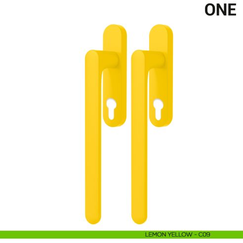 Maniglione per alzante scorrevole One Colombo Design accoppiato Mood Collection lemon yellow