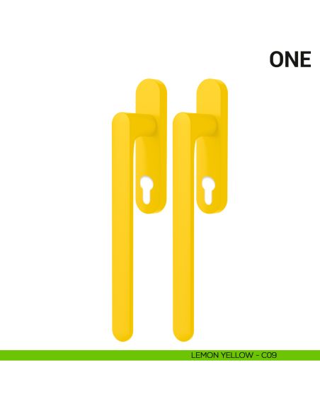 Maniglione per alzante scorrevole One Colombo Design accoppiato Mood Collection lemon yellow