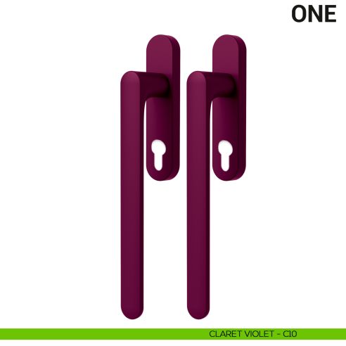 Maniglione per alzante scorrevole One Colombo Design accoppiato Mood Collection claret violet