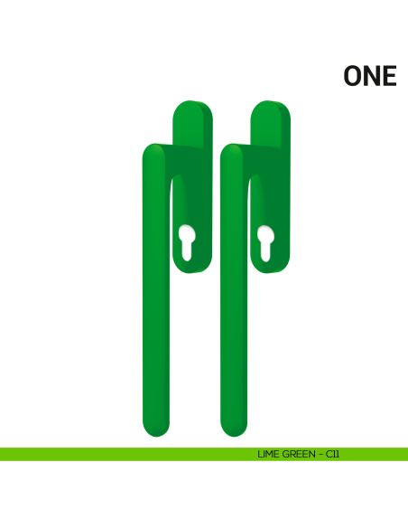 Maniglione per alzante scorrevole One Colombo Design accoppiato Mood Collection lime green