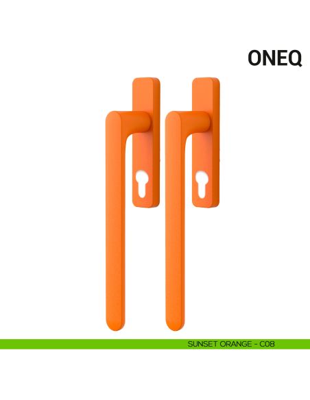 Maniglione per alzante scorrevole One Colombo Design accoppiato Mood Collection sunset orange