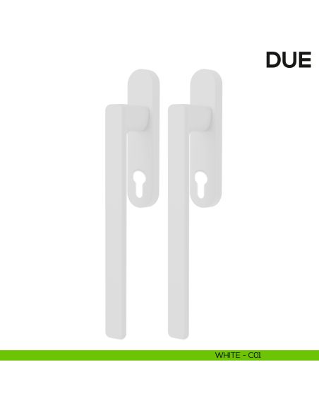 Maniglione per alzante scorrevole Due Colombo Design accoppiato Mood Collection white