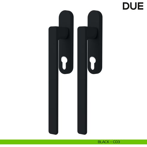 Maniglione per alzante scorrevole Due Colombo Design accoppiato Mood Collection black