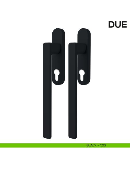 Maniglione per alzante scorrevole Due Colombo Design accoppiato Mood Collection black
