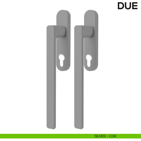 Maniglione per alzante scorrevole Due Colombo Design accoppiato Mood Collection silver