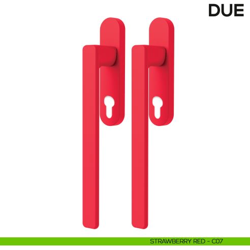 Maniglione per alzante scorrevole Due Colombo Design accoppiato Mood Collection strawberry red