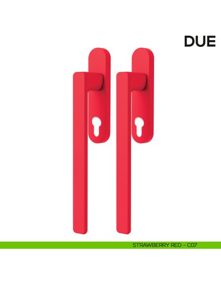 Maniglione per alzante scorrevole Due Colombo Design accoppiato Mood Collection strawberry red