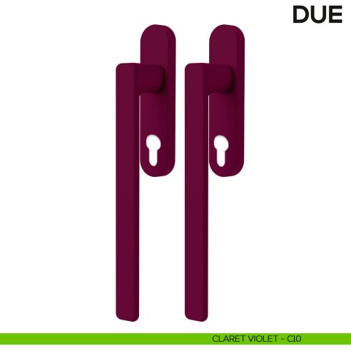 Maniglione per alzante scorrevole Due Colombo Design accoppiato Mood Collection claret violet