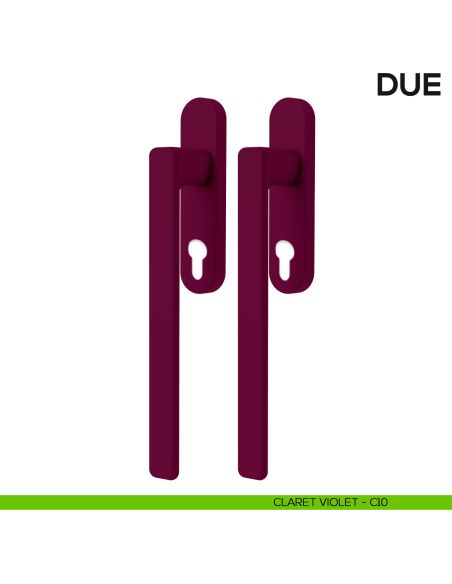 Maniglione per alzante scorrevole Due Colombo Design accoppiato Mood Collection claret violet