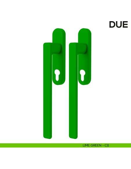 Maniglione per alzante scorrevole Due Colombo Design accoppiato Mood Collection lime green