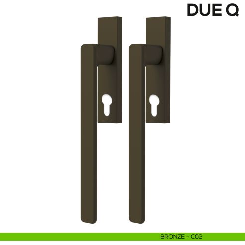 Maniglione per alzante scorrevole Due Colombo Design accoppiato Mood Collection bronze