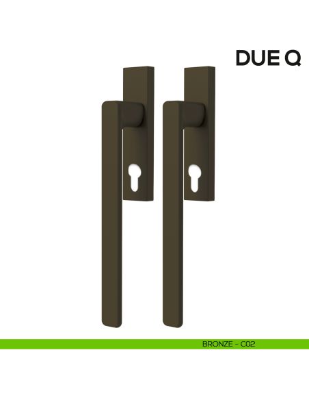 Maniglione per alzante scorrevole Due Colombo Design accoppiato Mood Collection bronze