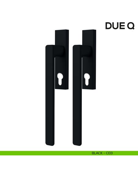 Maniglione per alzante scorrevole Due Colombo Design accoppiato Mood Collection black