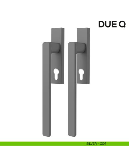 Maniglione per alzante scorrevole Due Colombo Design accoppiato Mood Collection silver