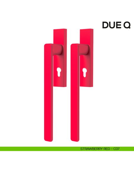 Maniglione per alzante scorrevole Due Colombo Design accoppiato Mood Collection strawberry red