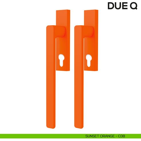 Maniglione per alzante scorrevole Due Colombo Design accoppiato Mood Collection sunset orange