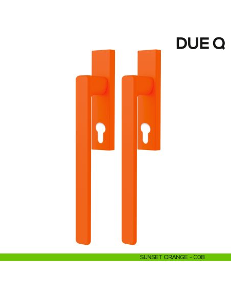 Maniglione per alzante scorrevole Due Colombo Design accoppiato Mood Collection sunset orange