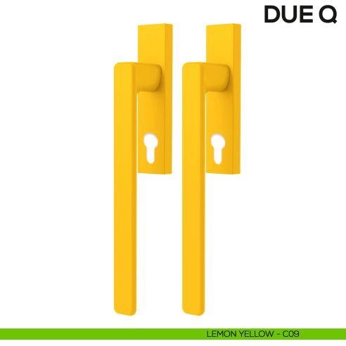 Maniglione per alzante scorrevole Due Colombo Design accoppiato Mood Collection lemon yellow