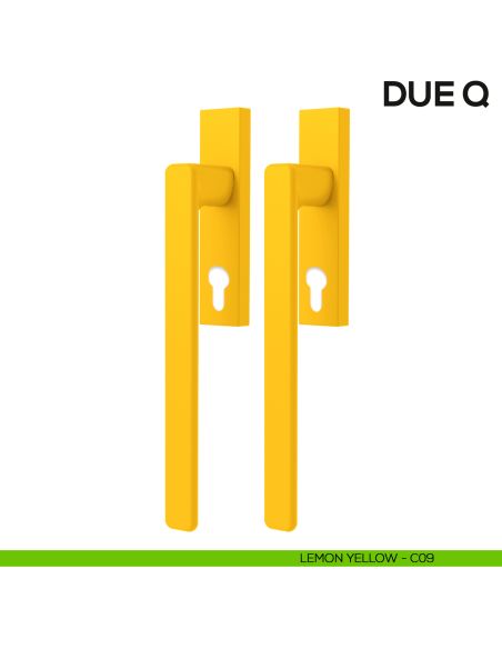 Maniglione per alzante scorrevole Due Colombo Design accoppiato Mood Collection lemon yellow