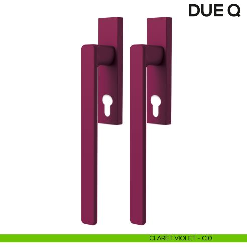 Maniglione per alzante scorrevole Due Colombo Design accoppiato Mood Collection claret violet