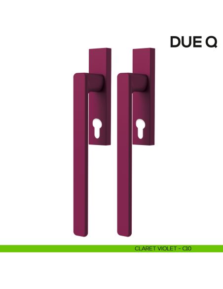 Maniglione per alzante scorrevole Due Colombo Design accoppiato Mood Collection claret violet