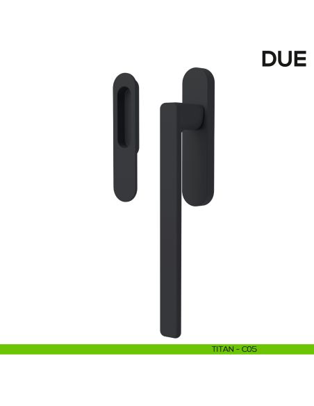 Maniglione per alzante scorrevole Due Colombo Design singolo Mood Collection titan