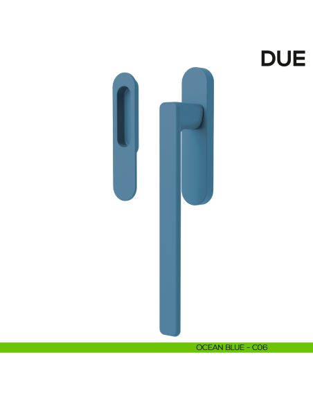 Maniglione per alzante scorrevole Due Colombo Design singolo Mood Collection ocean blue