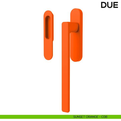 Maniglione per alzante scorrevole Due Colombo Design singolo Mood Collection sunset orange