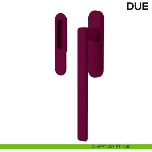 Maniglione per alzante scorrevole Due Colombo Design singolo Mood Collection claret violet