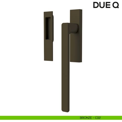 Maniglione per alzante scorrevole Due Colombo Design singolo Mood Collection bronze