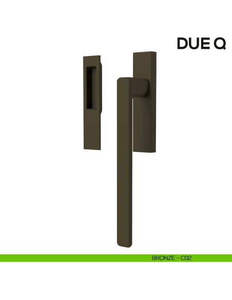 Maniglione per alzante scorrevole Due Colombo Design singolo Mood Collection bronze