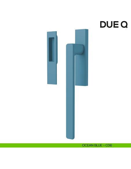 Maniglione per alzante scorrevole Due Colombo Design singolo Mood Collection ocean blue