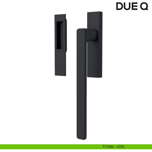 Maniglione per alzante scorrevole Due Colombo Design singolo Mood Collection titan