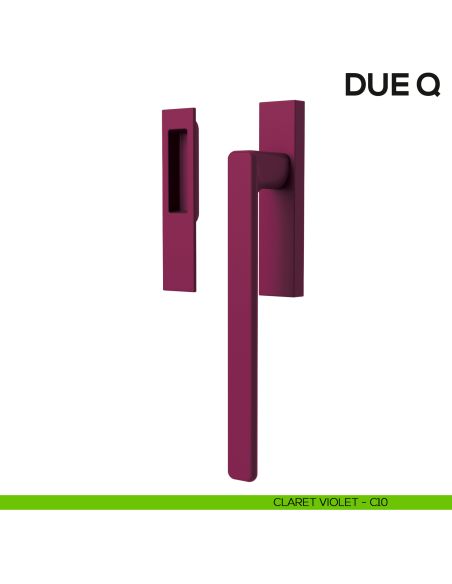 Maniglione per alzante scorrevole Due Colombo Design singolo Mood Collection claret violet