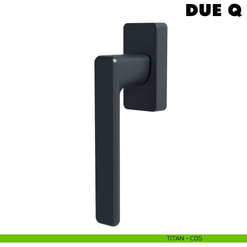 Maniglia per finestra martellina DK Due Q Colombo Design Mood Collection titan