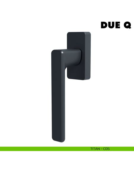 Maniglia per finestra martellina DK Due Q Colombo Design Mood Collection titan