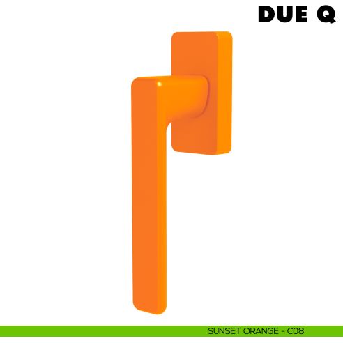 Maniglia per finestra martellina DK Due Q Colombo Design Mood Collection sunset orange