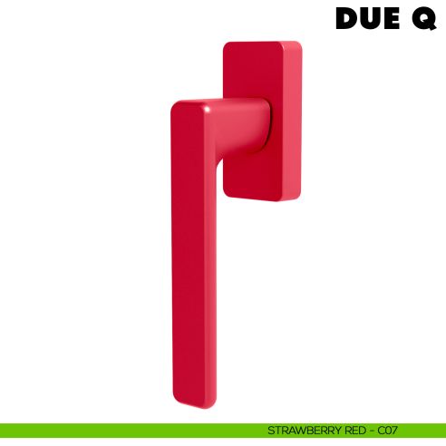 Maniglia per finestra martellina DK Due Q Colombo Design Mood Collection strawberry red