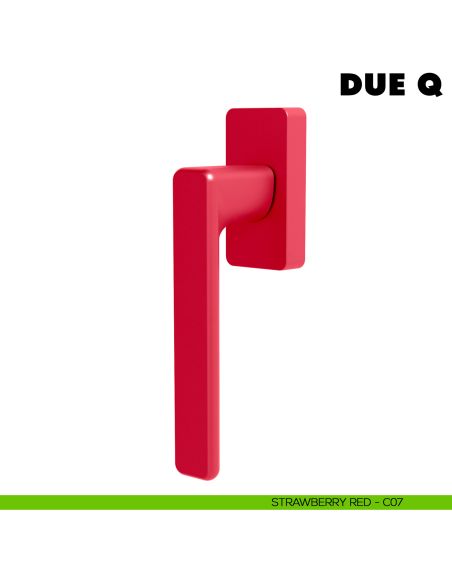 Maniglia per finestra martellina DK Due Q Colombo Design Mood Collection strawberry red