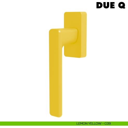 Maniglia per finestra martellina DK Due Q Colombo Design Mood Collection lemon yellow