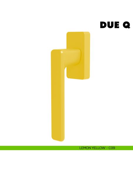 Maniglia per finestra martellina DK Due Q Colombo Design Mood Collection lemon yellow