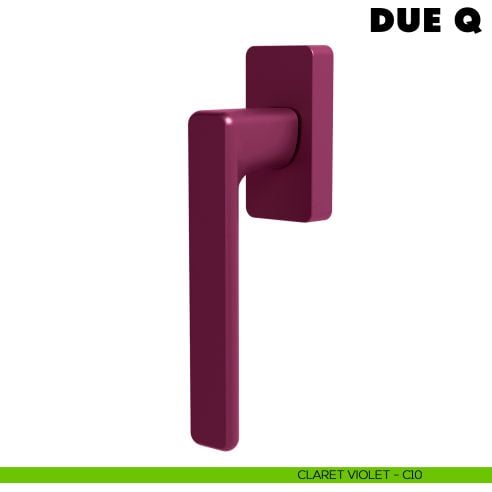 Maniglia per finestra martellina DK Due Q Colombo Design Mood Collection claret violet