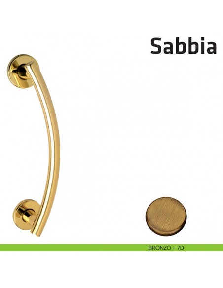 Maniglione per porta Sabbia Comit accoppiato 275 mm bronzo