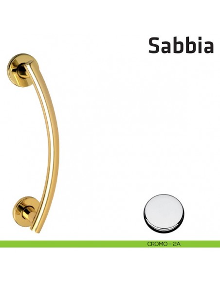 Maniglione per porta Sabbia Comit accoppiato 275 mm cromo lucido