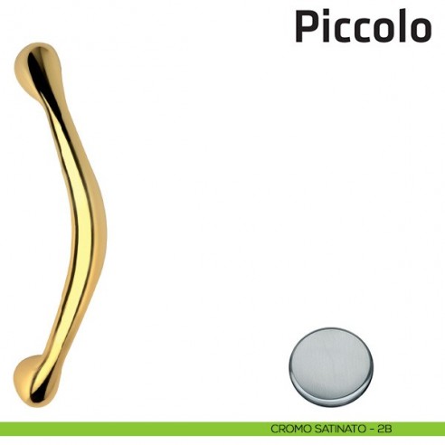 Maniglione per porta Piccolo Comit singolo cromo satinato