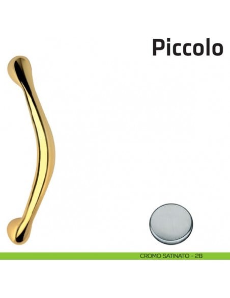 Maniglione per porta Piccolo Comit singolo cromo satinato