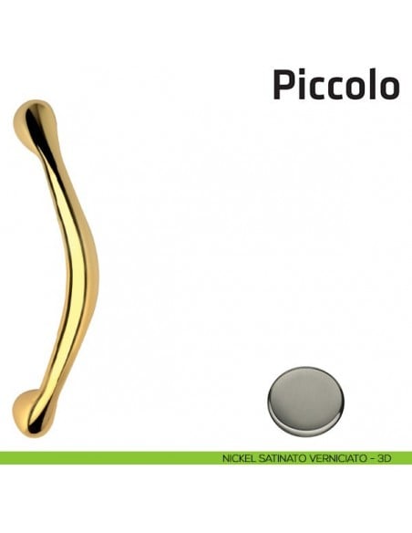 Maniglione per porta Piccolo Comit singolo nickel satinato verniciato